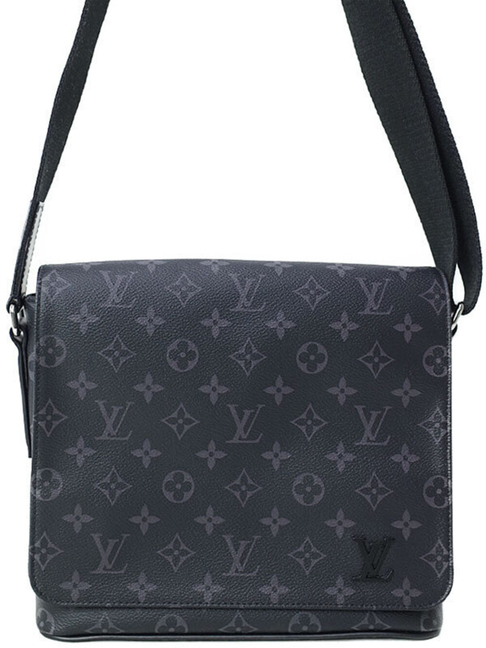 Louis Vuitton Monogram Eclipse Black District NM Shoulder Bag